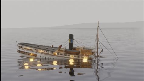 Ss Norrtelje Sinking Blender Animation Fictional Sinking Youtube