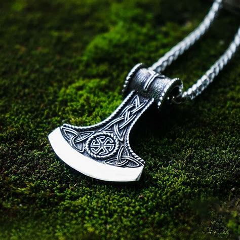 Beier Collier Pendentif Amulette En Acier Inoxydable L Pendentif