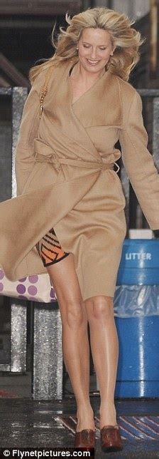 Check Out Those Hot Legs Penny Lancaster Shows Off Her Toned Figure In A Sexy Miniskirt Daily