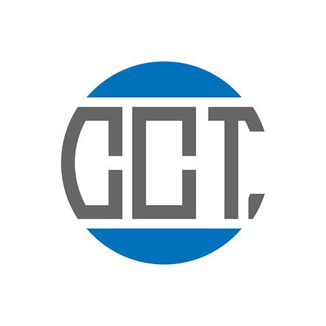 Dise O De Logotipo De Letra Cct Sobre Fondo Blanco Concepto De