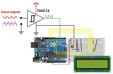 Arduino Frequency Counter Circuit Diagram