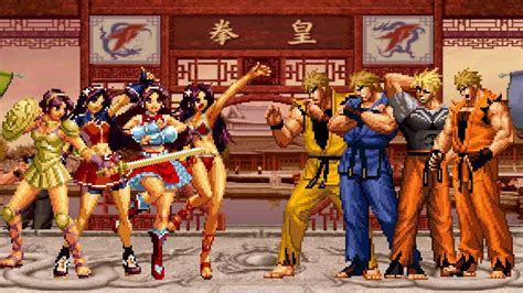 The King Of Fighters MUGEN Athena Asamiya Vs Ryo Sakazaki YouTube