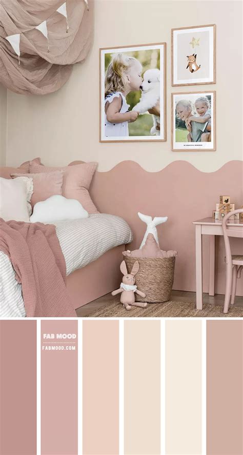 Dusty Pink Colour Scheme for Girl Bedroom | Dusty Rose