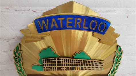 Waterloo Police Officer Badge Premier Metal Art