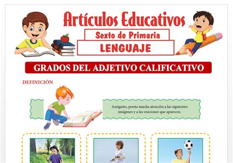 Grados Del Adjetivo Calificativo Sexto Curso Hot Sex Picture