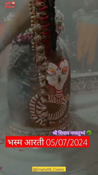 जय श्री महाकालेश्वर ज्योतिर्लिंग उज्जैन 🔱🛕बाबा महाकाल 🙏आज प्रातः भस्म