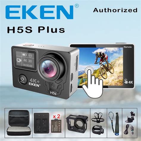 Action Camera Eken H S Plus Remote Control Ultra Hd K Ambarella A