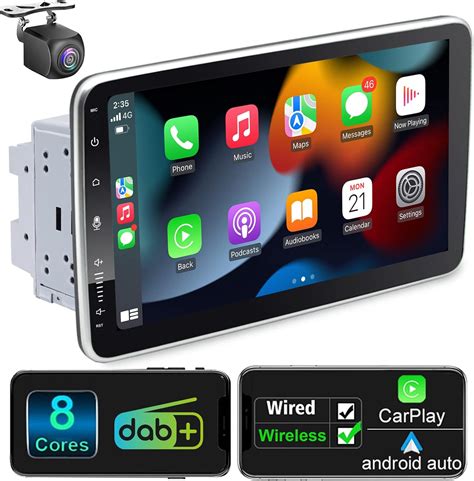 Radio Coche Bluetooth Pantalla Extraible Android Con Dab Android Auto