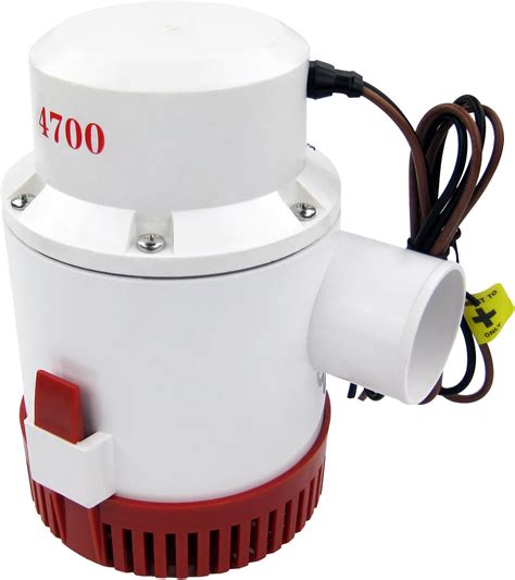 ECO WORTHY Bilge Boat Marine Pump 12V 1100 GPH High Flow 29mm 1 1 8