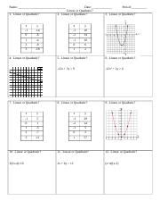 Discovery Comparison Identifying Quadratics Doc Name Date Period