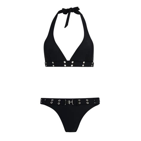 Girls Halter Neck Bikini Set With Belt Rivets Ages Ebay