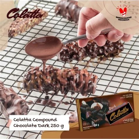 Jual Colatta Dark Chocolate Compound 250gr Shopee Indonesia