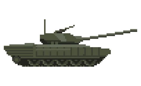 Panzer Im Pixelartdesign Stock Vektor Art Und Mehr Bilder Von Militär