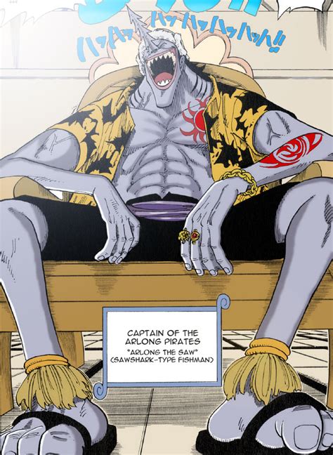 Just colored a formally Black & White Arlong Introduction Manga Panel : r/OnePiece