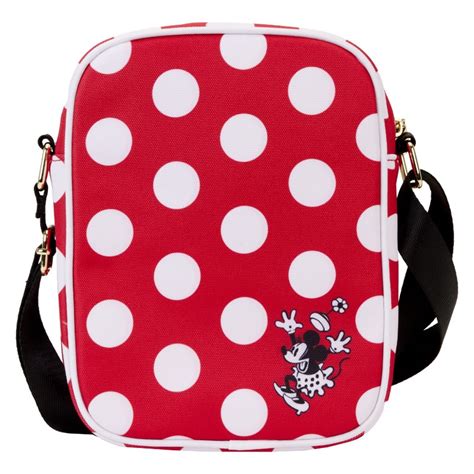 Disney Loungefly Sac A Main Minnie Rocks The Dots Nylon Passport