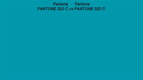 Pantone 320 C Vs PANTONE 320 C Side By Side Comparison