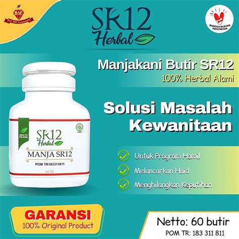 Jual Manjakani SR12 Original Obat Keputihan Dan Pelancar Haid AMPUH I