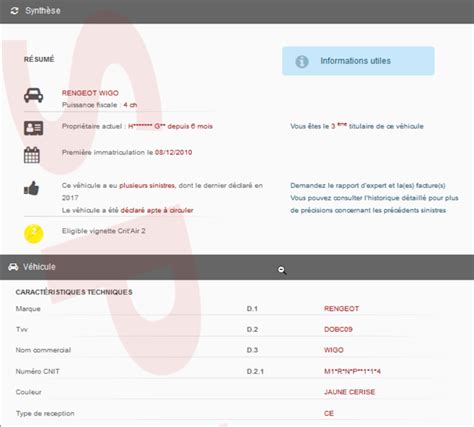 Histovec Le Site Officiel Pour Obtenir Un Historique De V Hicule