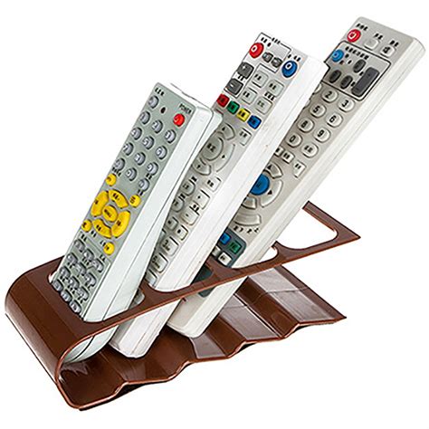 TV Remote Control Holder Stand (Organiser Dock) - Brown