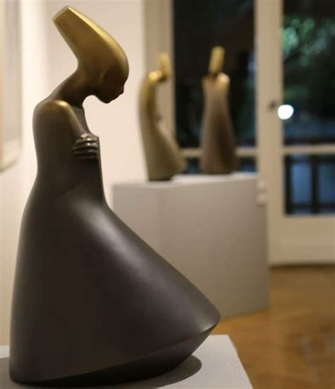 An Abstract Sculpture Is On Display In A Museum