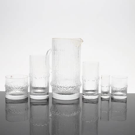 TAPIO WIRKKALA Glasservis 47 Delar Niva Iittala Finland Glas