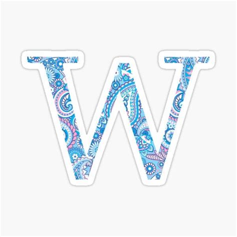 Letter W Stickers For Sale Lettering Letter W Stickers