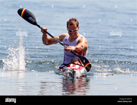 Germany S Max Hoff Wins The M Men Kayak In Duisburg Germany