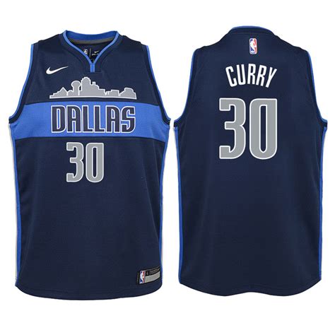 Maillot Basket Dallas Mavericks 30 Seth Curry Marin Swingman Statement