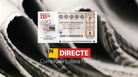 Comprobar El Resultado De La Loter A Nacional De Hoy S Bado De