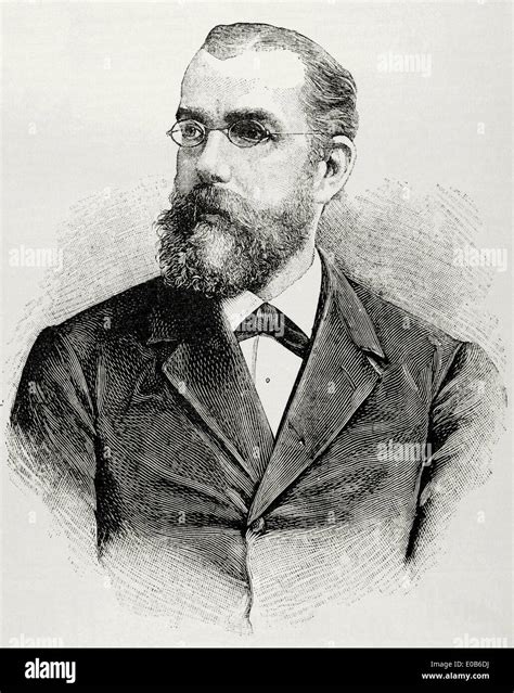 Robert Koch (1843-1910). German physician. Nobel Prize, 1905. Engraving ...