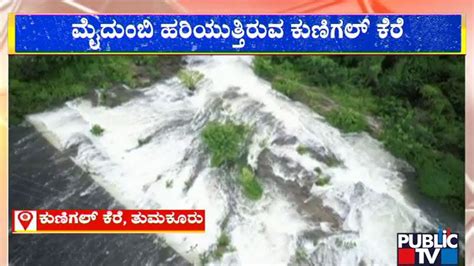 Drone View Of Kunigal Lake Tumkur Public Tv Youtube