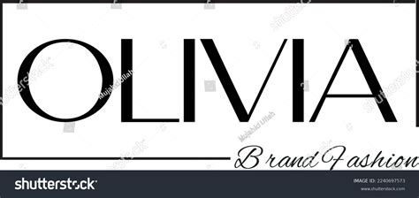 Olivia Brand Fashion Logo Design Fully Stock Vector (Royalty Free ...