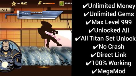 Shadow Fight 2 Mod Apk All Unlocked Titan Set Unlocked Mods YouTube