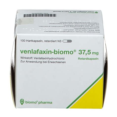 Venlafaxin Biomo 37 5 Mg 100 St Mit Dem E Rezept Kaufen Shop Apotheke