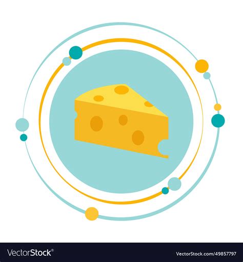 Cheese icon Royalty Free Vector Image - VectorStock