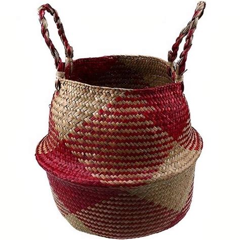 Cache Pot Osier Rouges Pour Fleurs Jolipot