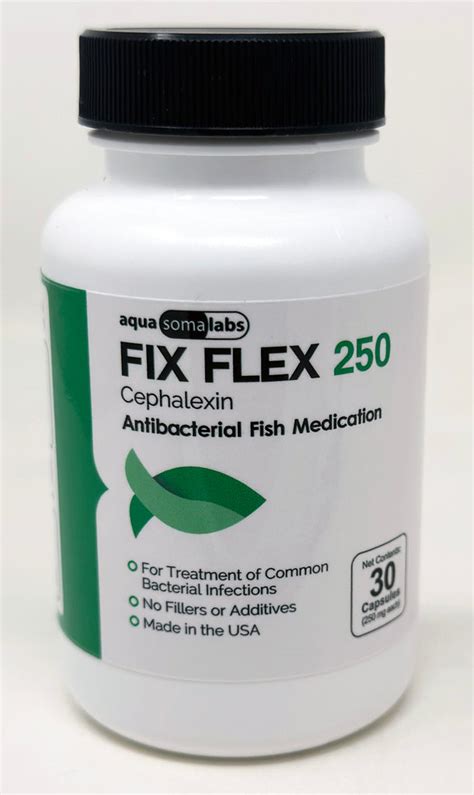 Cephalexin Fish Antibiotics Fish Keflex And Flex Forte