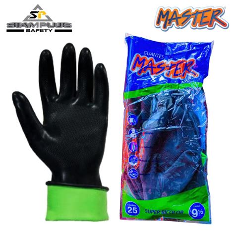 Guantes De Jebe Calibre De Master Siamplus Safety