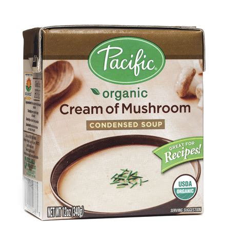 Organic Cream Of Mushroom Condensed Soup Creamed Mushrooms Foods