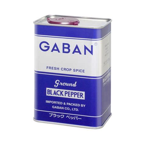 Gaban ギャバン ブラックペッパー グラウンド 角缶 420g 1缶 アスクル