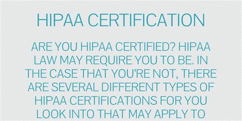 Hipaa Certification By Levijoseph Infogram