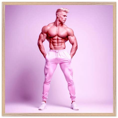 Teddy Bear Gay Wall Art Print Gay Model Jensen Agard Gay Gift Canvas Poster And Framed Options