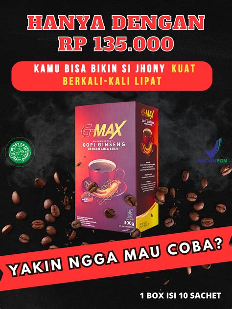 Kopi Gmax Kopi Stamina Pria Dewasa Tahan Lama Zhifa Store