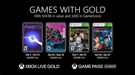 Dos clásicos de todos los tiempos llegan a los Juegos con Gold de Xbox