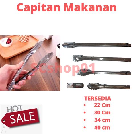 Jual Capitan Stainless Jepitan Gorengan Penjepit Makanan Capitan Kue