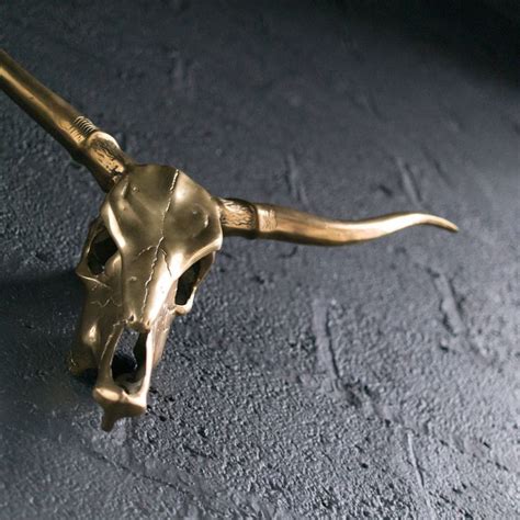 Brass Longhorn Skull Sculpture | Longhorn skull, Longhorn, Antique and ...