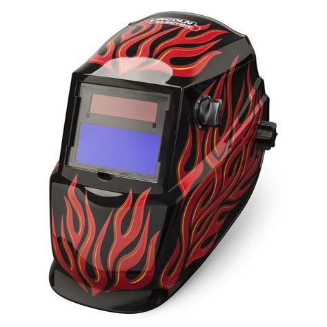 Lincoln Electric Auto Darkening Variable Shade Red Welding Helmet At