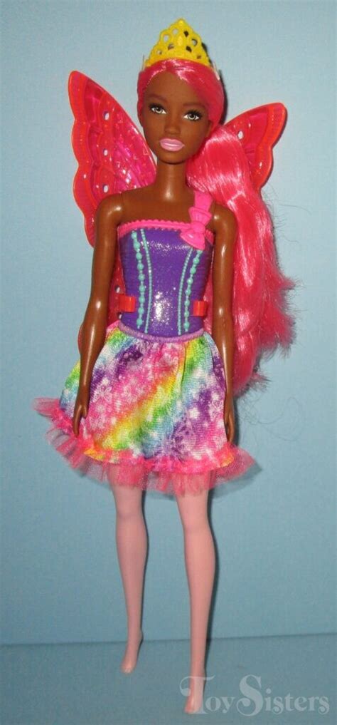 2020 Dreamtopia Fairy Hot Pink Hair Barbie GJK01 Toy Sisters