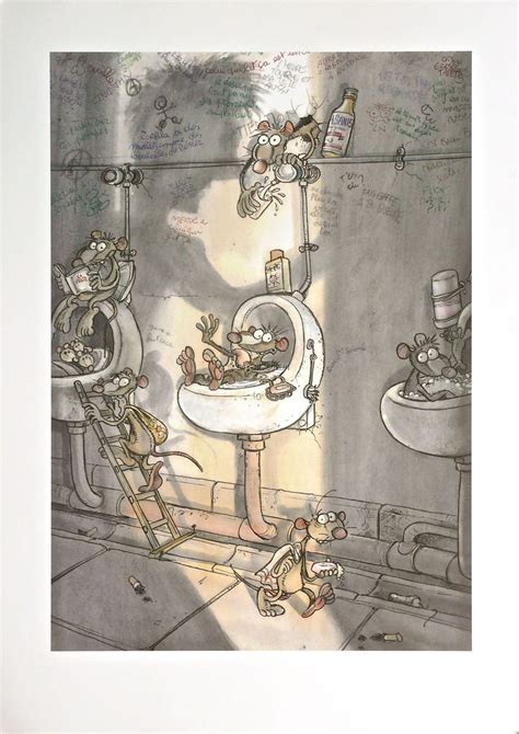 A Drawing Of A Bathroom With Sink Toilet And Other Things On The Wall