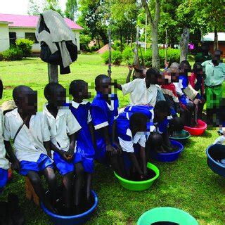 Jiggers removal program in school, with antiseptic soaking treatment.... | Download Scientific ...